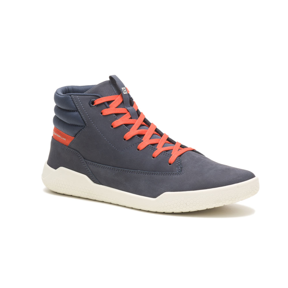 Caterpillar Hex Hi - Mens Sneakers - Navy - NZ (982WVHYXL)